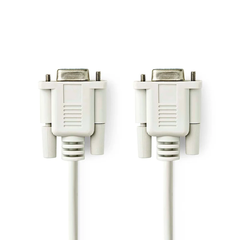 Nullmodemkabel D-SUB 9-Pins Female - D-SUB 9-Pins Female - Vernikkeld