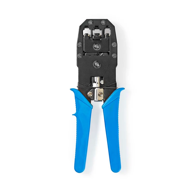 Krimptang CAT5 / CAT5e / CAT6 / CAT6a / RJ10 / RJ11 - Snijden / Strippen / Tang - ABS / Staal