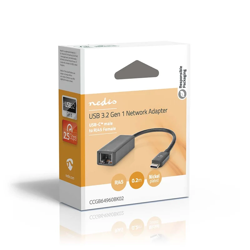 USB-netwerkadapter USB 3.2 Gen 1 - 2.5 Gbps - USB-C™ Male