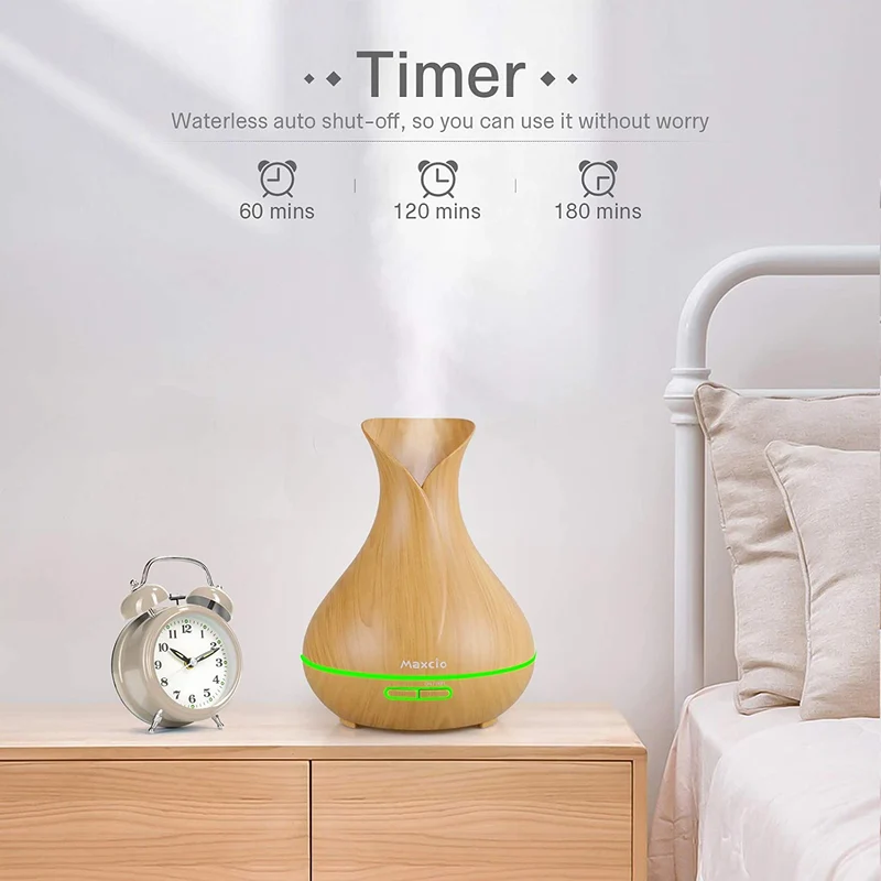 Humidificador + Difusor de Aromas Inteligente Castanho Claro WiFi