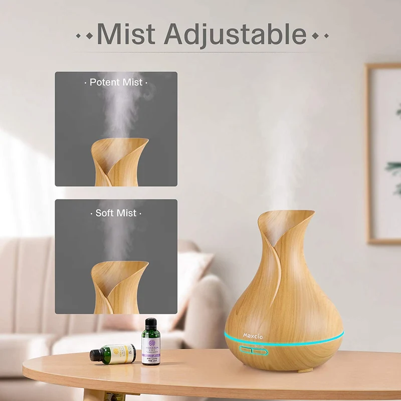 Humidificador + Difusor de Aromas Inteligente Castanho Claro WiFi