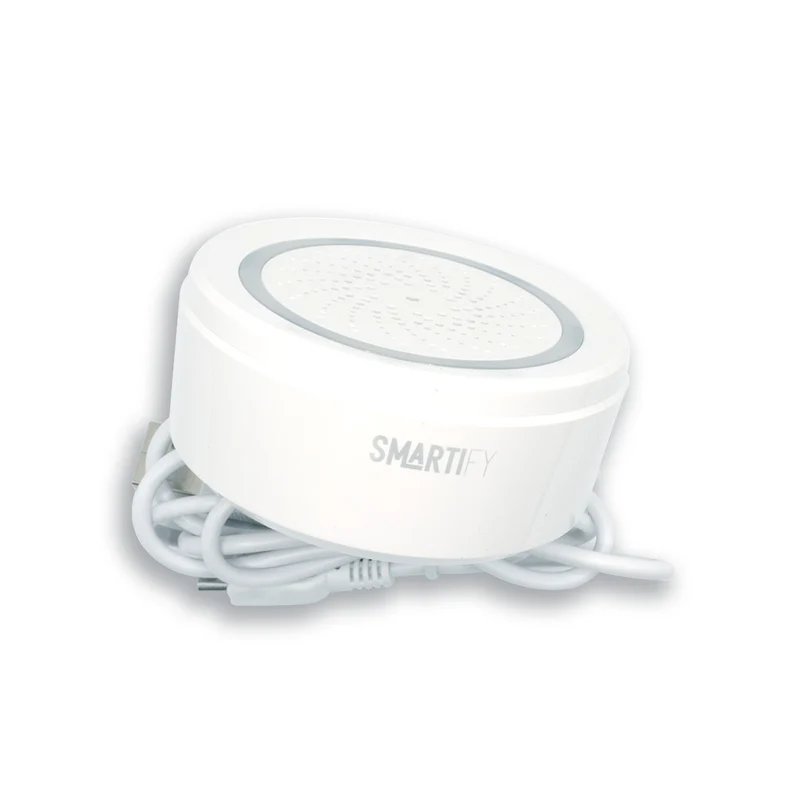 Sensor Inteligente de Temperatura e Humidade c/ Sirene WiFi Smartify