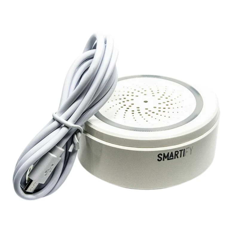 Sensor Inteligente de Temperatura e Humidade c/ Sirene WiFi Smartify