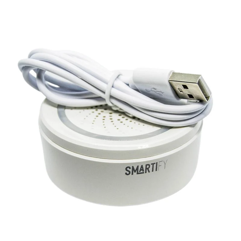 Sensor Inteligente de Temperatura e Humidade c/ Sirene WiFi Smartify
