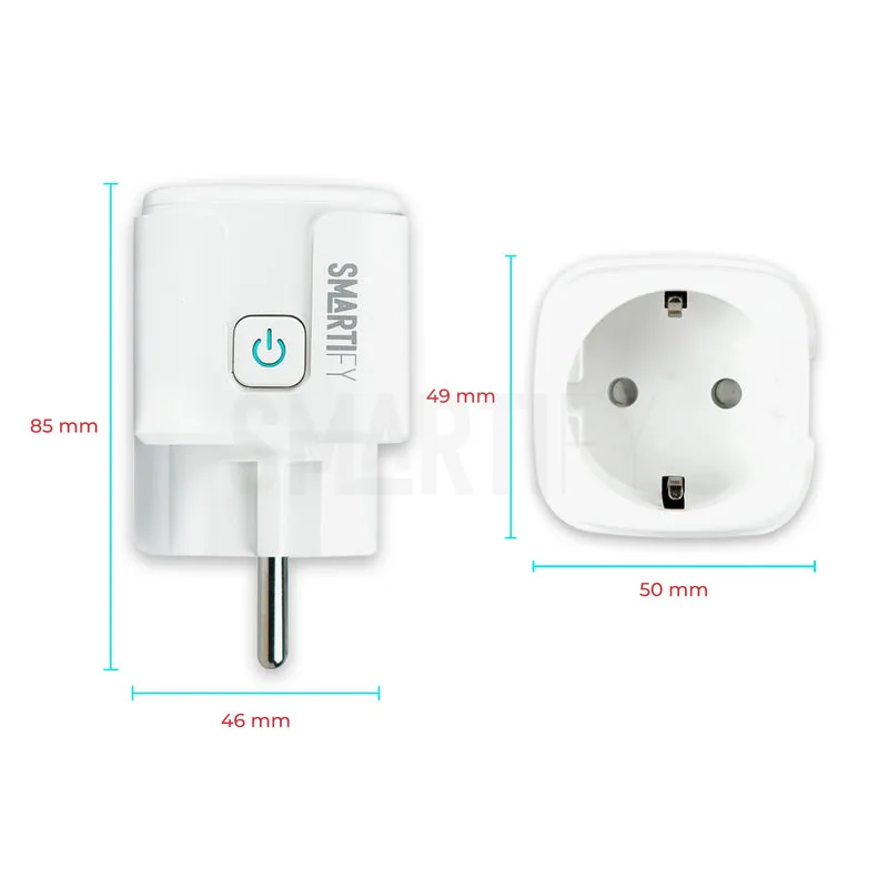 Tomada Inteligente Portátil 16A 3500W WiFi Smartify