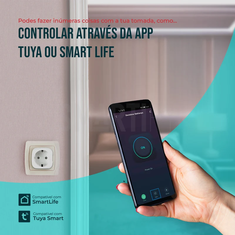 Tomada Inteligente Portátil 16A 3500W WiFi Smartify