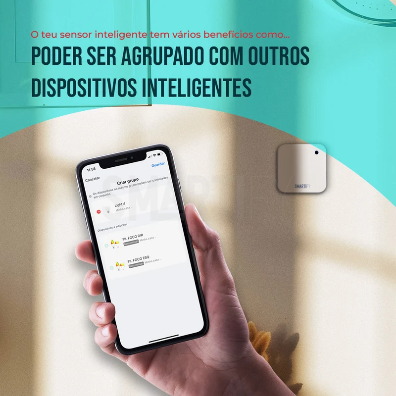Sensor Inteligente de Luminosidade WiFi Smartify