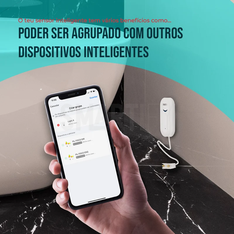 Sensor Inteligente de Inundação WiFi Smartify