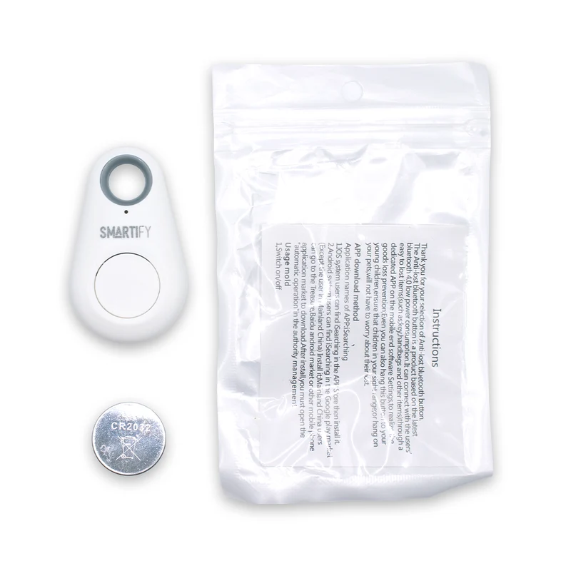 Porta-chaves anti-perda Bluetooth - Branco