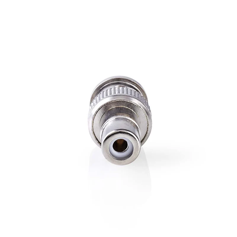 BNC-Adapter BNC Male - RCA Female - Vernikkeld