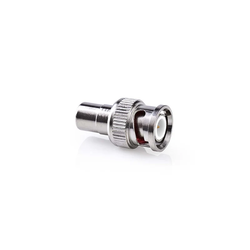 BNC-Adapter BNC Male - RCA Female - Vernikkeld