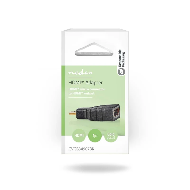 HDMI™-Adapter HDMI™ Micro-Connector - HDMI™ Output - Verguld