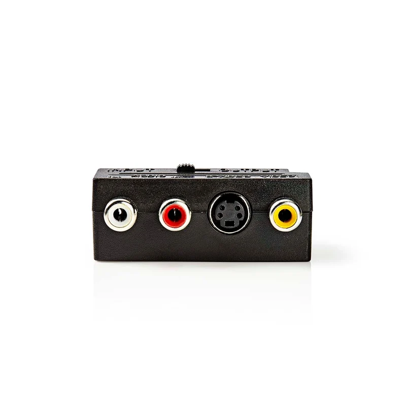 SCART-Adapter SCART Male - S-Video Female / 3x RCA Female - Vernikkeld