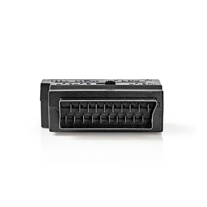 SCART-Adapter SCART Male - S-Video Female / 3x RCA Female - Vernikkeld