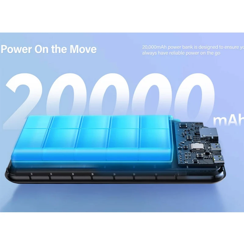 Riversong Phantom Pro 65W USB-C PD 20.000 mAh powerbank, Sort