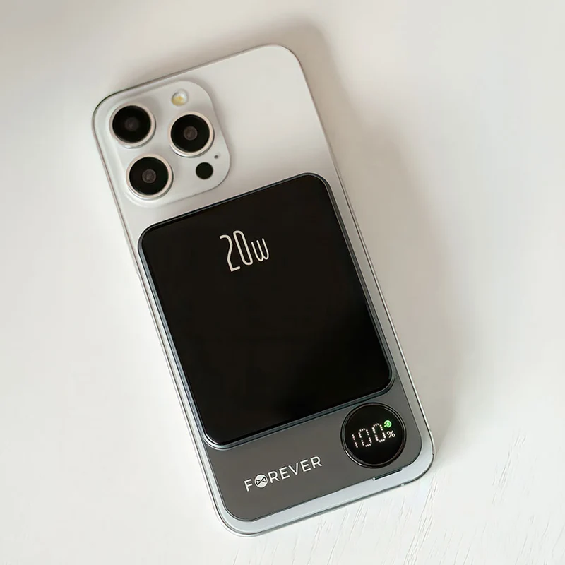 Forever MATB-200 20W 5.000 mAh Magsafe Powerbank, Sort