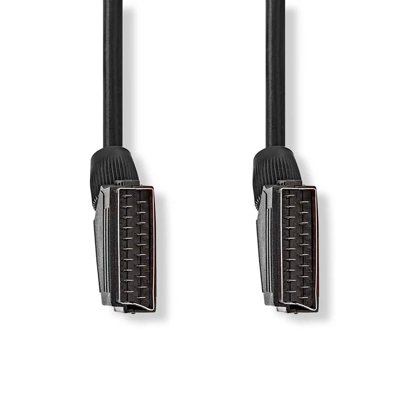 SCART-Kabel SCART Male - SCART Male - Vernikkeld