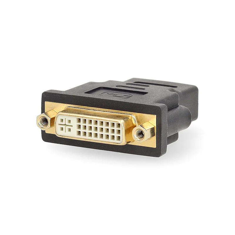 HDMI™-Adapter HDMI™ Connector - DVI-D 24+1-Pins Female - Verguld