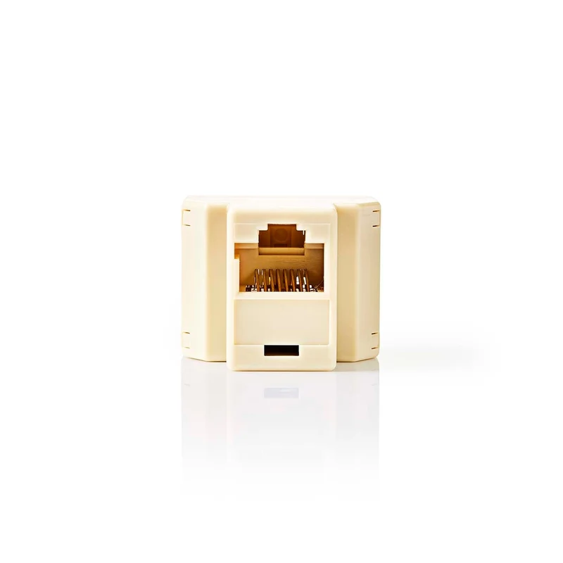 Telecom-Netwerksplitter RJ45 Female - 2x RJ45 Female - Verguld