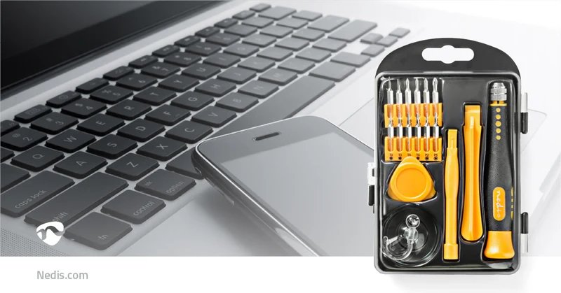 Phone/tablet repair set 17-in-1 - PC / Smartphone / Tablet - ABS / Metaal