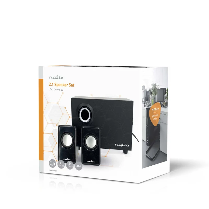 PC-Speaker 2.1 - 33W - 3,5 mm Male