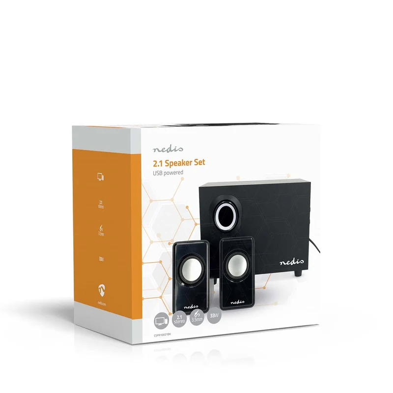 PC-Speaker 2.1 - 33W - 3,5 mm Male