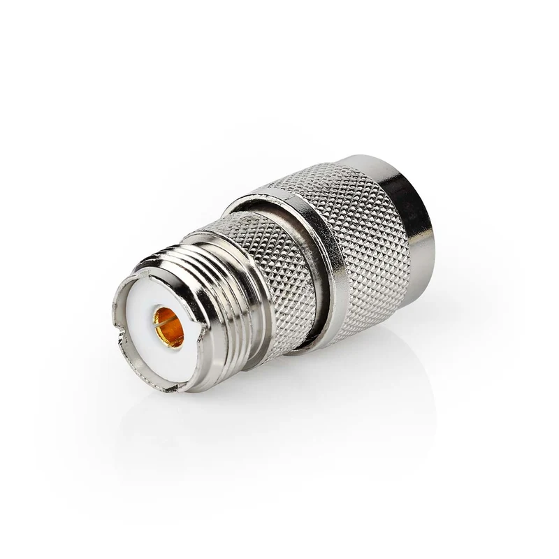 Satelliet- en Antenne-Adapter N-Male - PL259 Female - Vernikkeld