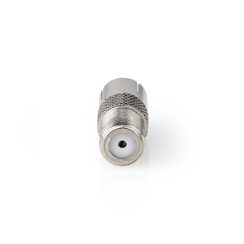Satelliet- en Antenne-Adapter F-Female - IEC (Coax) Female - Vernikkeld