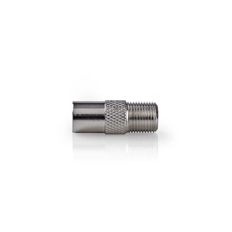 Satelliet- en Antenne-Adapter F-Female - IEC (Coax) Male - Vernikkeld
