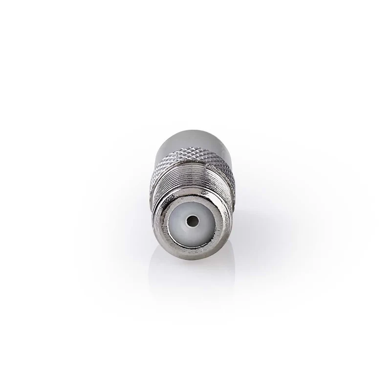 Satelliet- en Antenne-Adapter F-Female - IEC (Coax) Male - Vernikkeld