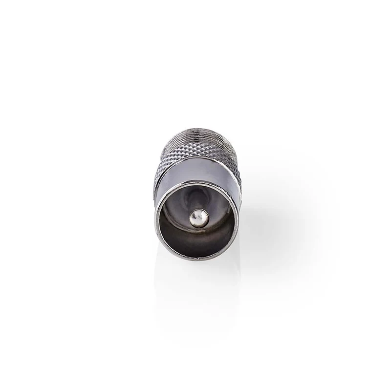 Satelliet- en Antenne-Adapter F-Female - IEC (Coax) Male - Vernikkeld