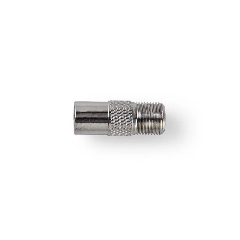 Satelliet- en Antenne-Adapter F-Female - IEC (Coax) Male - Vernikkeld