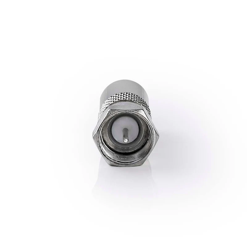 Satelliet- en Antenne-Adapter F-Male - IEC (Coax) Male - Vernikkeld