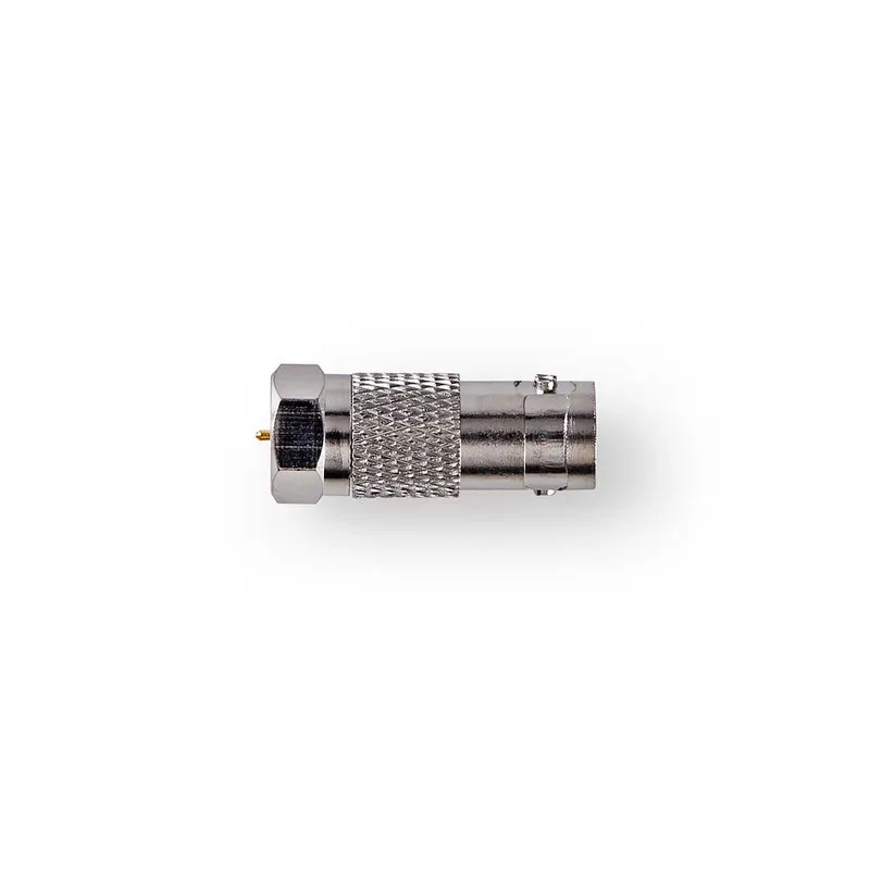 Satelliet- en Antenne-Adapter F-Male - IEC (Coax) Female - Vernikkeld