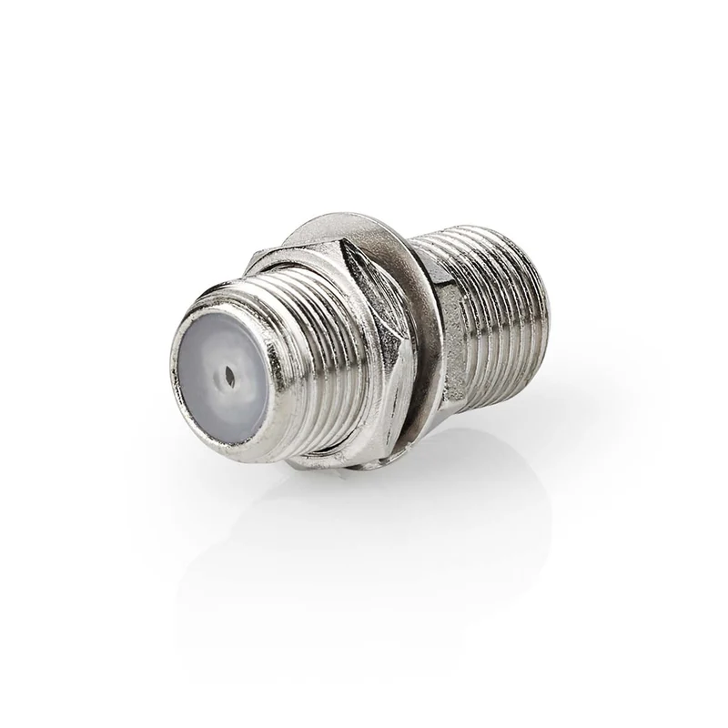 Satelliet- en Antenne-Adapter F-Female - F-Female - Vernikkeld