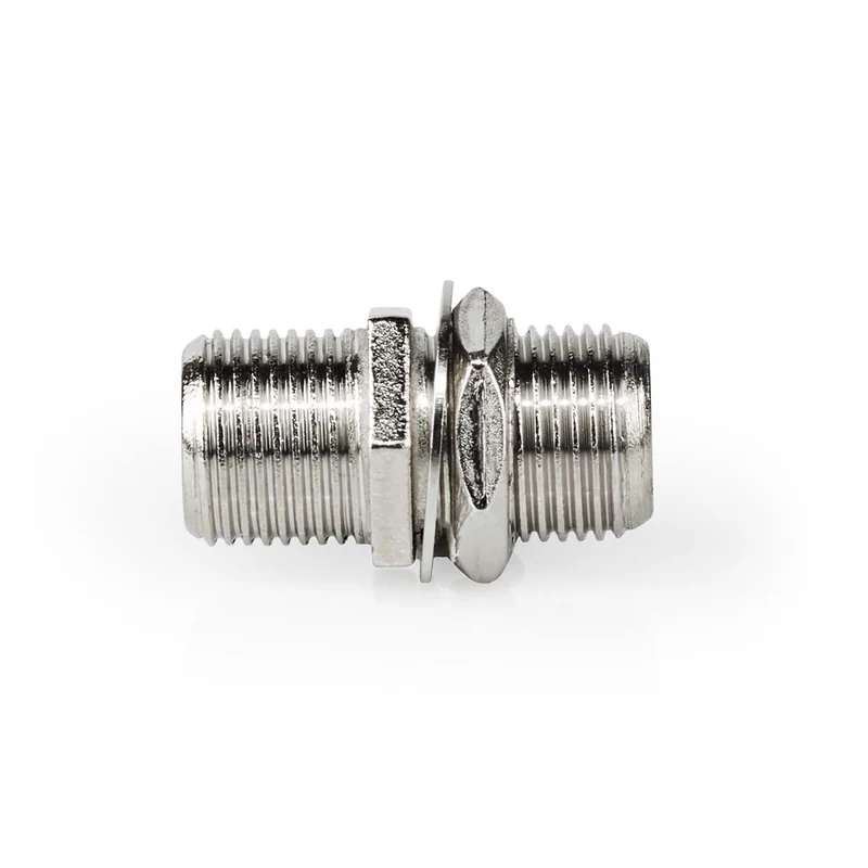 Satelliet- en Antenne-Adapter F-Female - F-Female - Vernikkeld