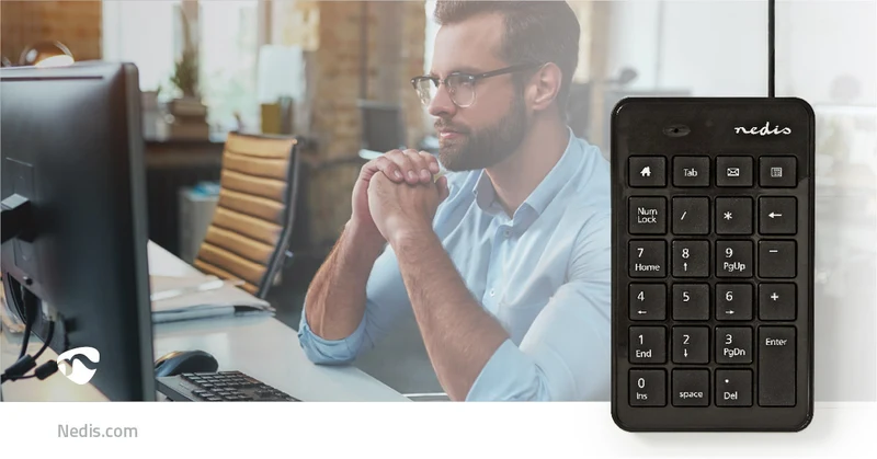 Bedraad Toetsenbord USB-A - Kantoor - Enkelhandig