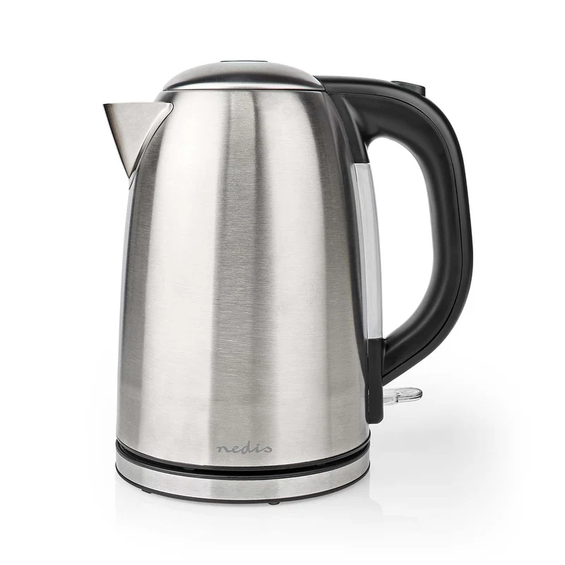 Waterkoker 1.7l - Roestvrij Staal - Zilver / Zwart