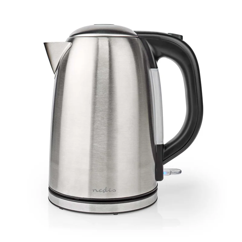Waterkoker 1.7l - Roestvrij Staal - Zilver / Zwart