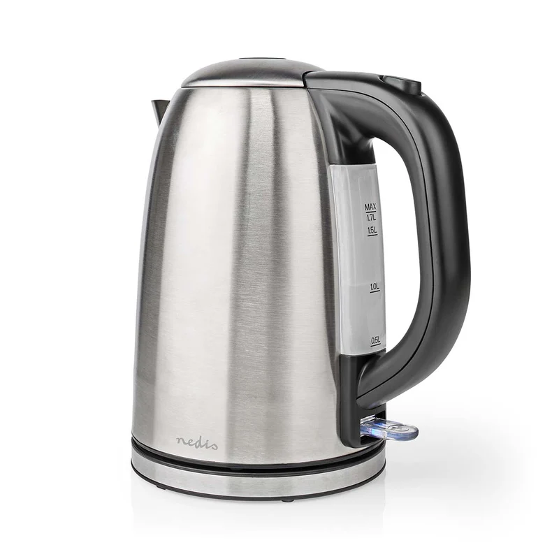 Waterkoker 1.7l - Roestvrij Staal - Zilver / Zwart