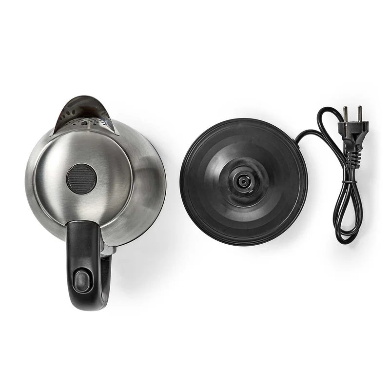Waterkoker 1.7l - Roestvrij Staal - Zilver / Zwart