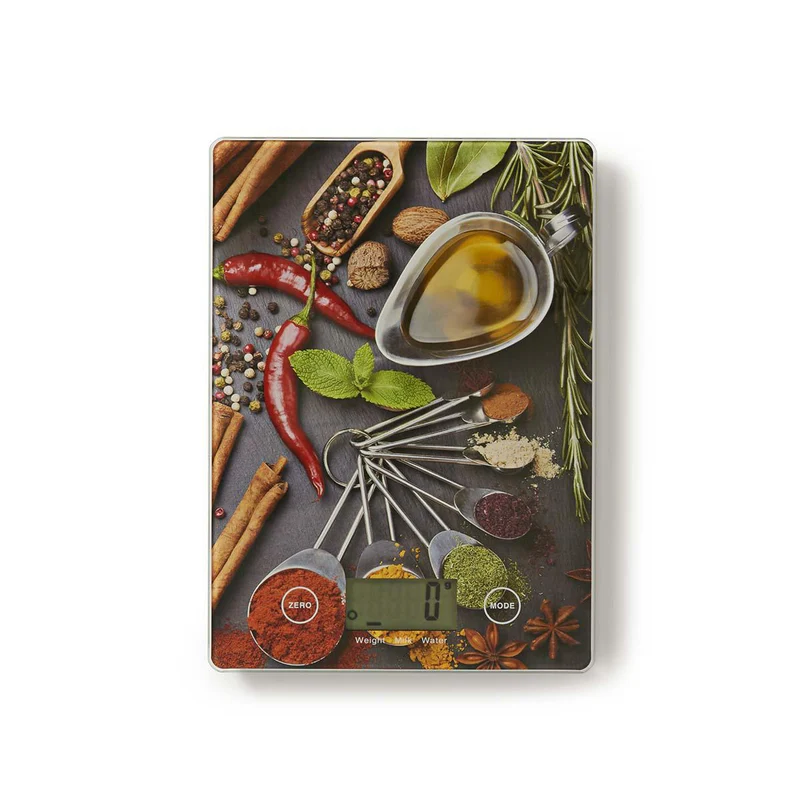 Keukenweegschaal Digitaal - Glas / Kunststof - Multicolour