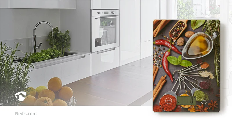 Keukenweegschaal Digitaal - Glas / Kunststof - Multicolour