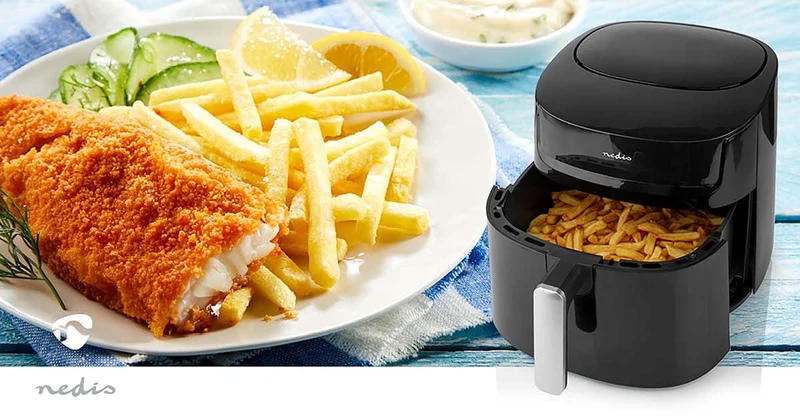 Heteluchtfriteuse Tijdschakelaar: 4u - Aantal vooraf ingestelde programma's: 8 - Digitaal