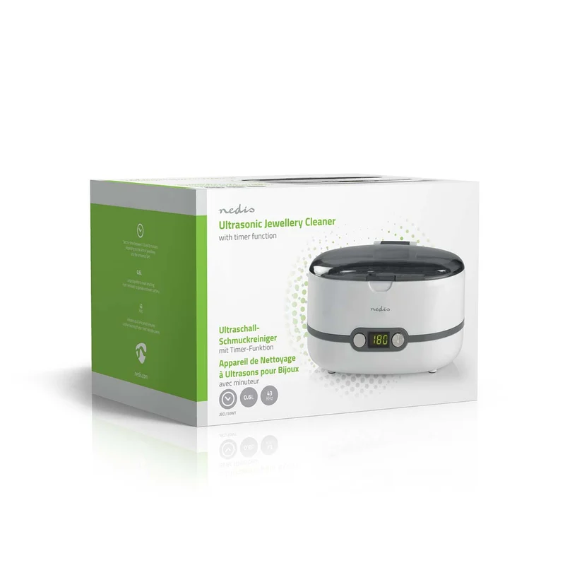Ultrasone Juwelenreiniger Netvoeding - 230 V AC 50 Hz - 0.6l