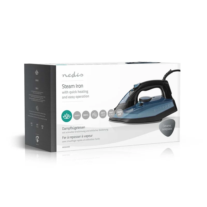 Stoomstrijkijzer 2600W - 25 g/m - Stoomstoot