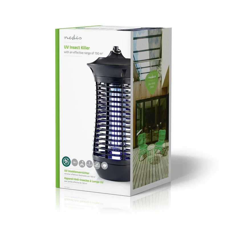 Elektrische Muggenlamp 18W - Type lamp: 2G11 18W PL/BL - Effectief bereik: 150 m²