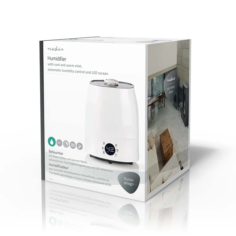Luchtbevochtiger 110W - Met Koele en Warme mist - 5.5l