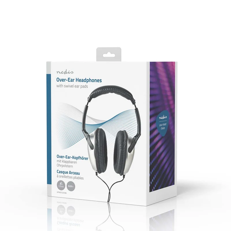 Bedrade Over-ear Koptelefoon 3,5 mm - Kabellengte: 6.00m - Volumebediening