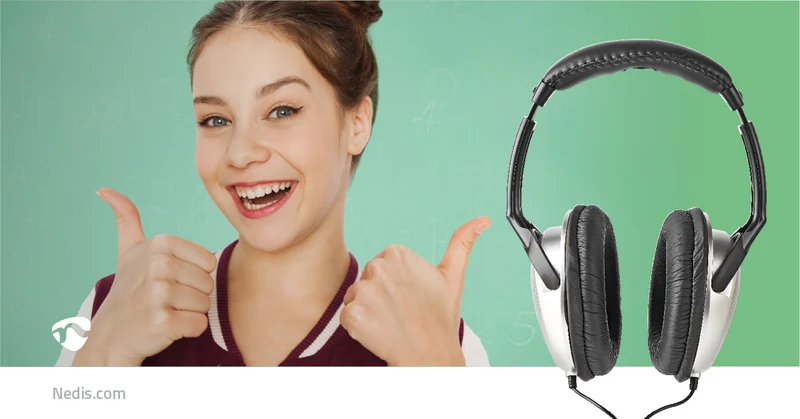 Bedrade Over-ear Koptelefoon 3,5 mm - Kabellengte: 2.70m - Volumebediening